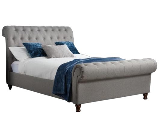 Charlton Bed King - Grey