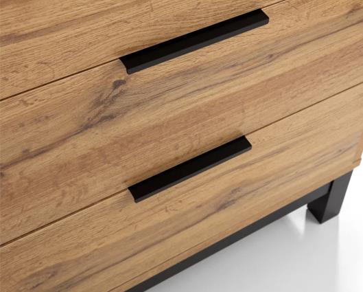 Bali 6 Drawer Wide Chest Oak