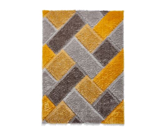 Oakley Grey/Yellow - 80cm x 150cm