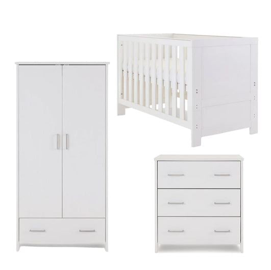 Nina Mini 3 Piece Room Set & Underdrawer - White Wash