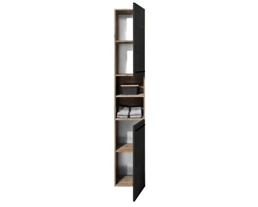 Vista Tall Cabinet Viking Oak & Black