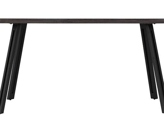 QUEBEC WAVE EDGE DINING TABLE - BLACK WOOD GRAIN