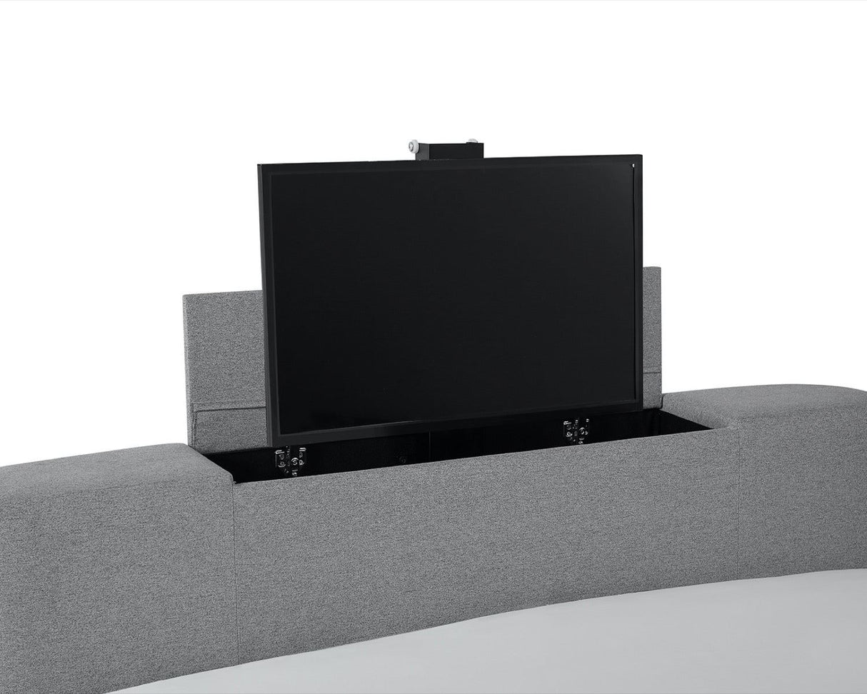Mayfair TV King Bed - Grey