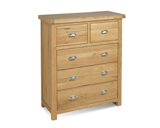 Winona 3 + 2 Chest - Oak