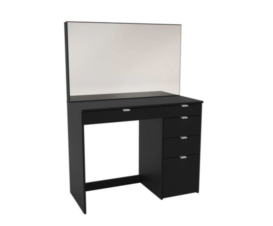 Ayla 5 Drawer Dressing Table- Black