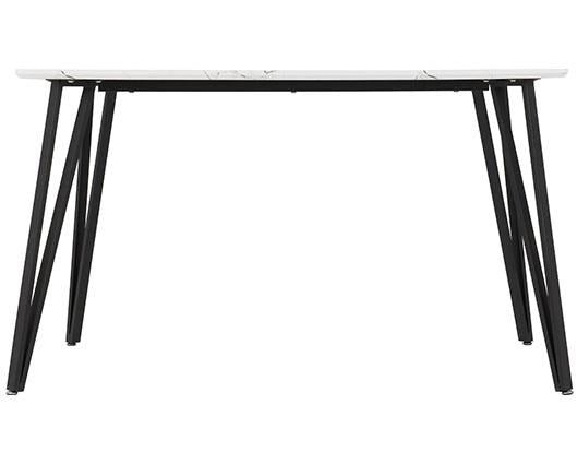 MARLOW DINING TABLE - WHITE MARBLE EFFECT
