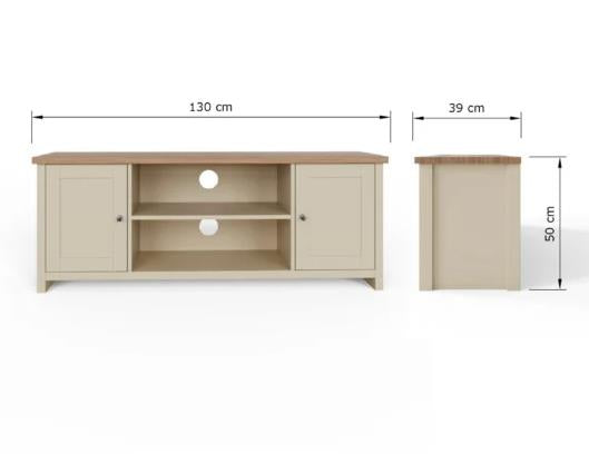 Lachlan Large TV Unit-Cream