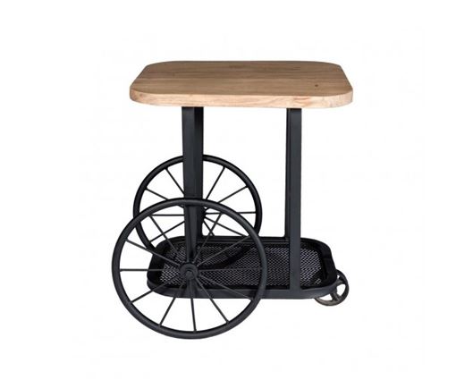 Carrie Wheel End Table