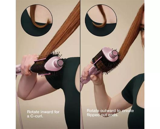 Shark Glossi 2-in-1 Hot Tool and Air Glosser | Hair Styling Brush | Anti-Frizz Hair Styler