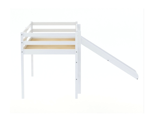 Frances Mid Sleeper With Slide - White