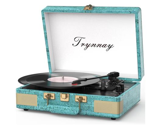 Trynnay Record Player - Sky Blue