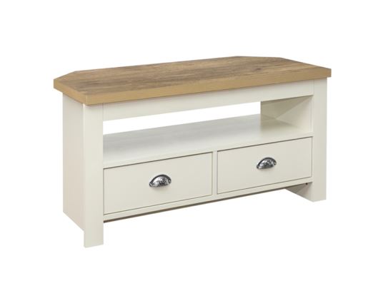 Highgate Corner TV Unit - Cream