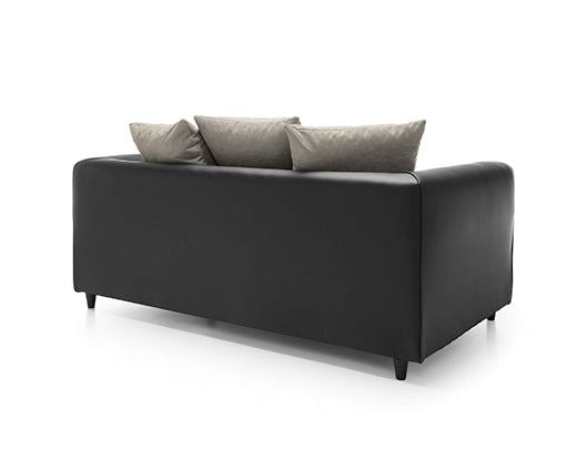 Dan 2 Seater Sofa - Brown & Beige
