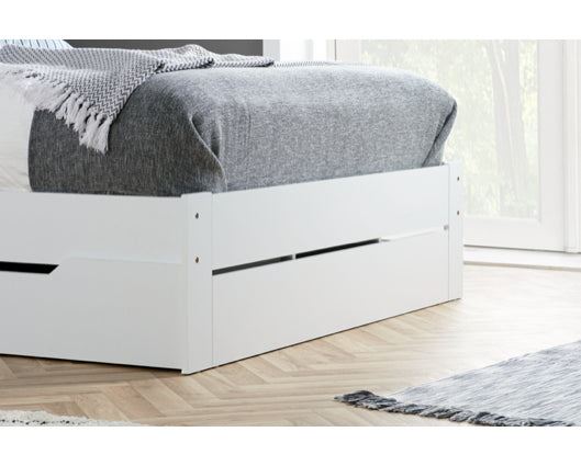 Alfie King Storage Bed - White