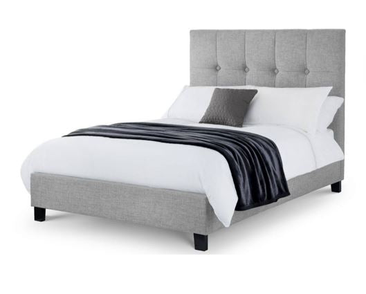 Sorrento High Headboard Super King Bed - Light Grey
