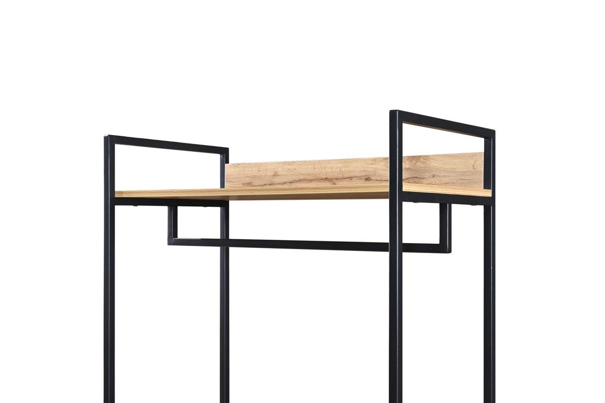 Alva Open Wardrobe 4 Shelves - Wotan Oak