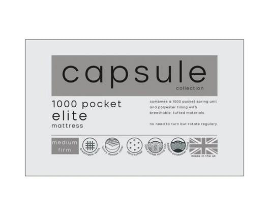 Capsule Elite Pocket 1000 Mattress - Double