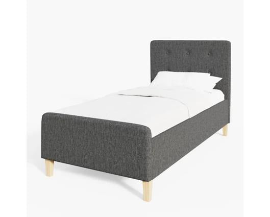 Ashbourne Single Ottoman-Dark Grey