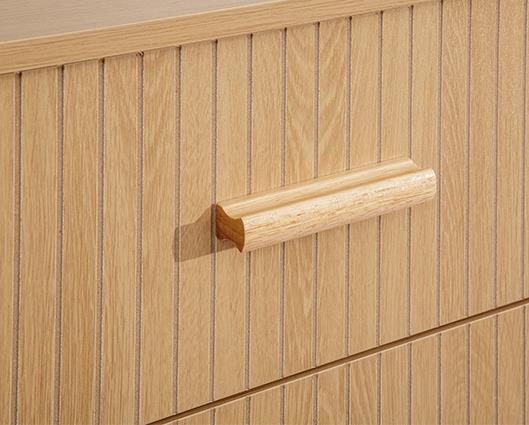 Axel 6 Drawer Fluted Chest - Oak