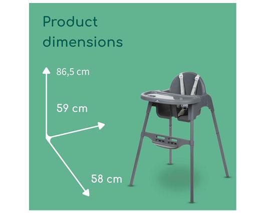 Bebeconfort Meely, 2-In-1 Adjustable Baby High Chair