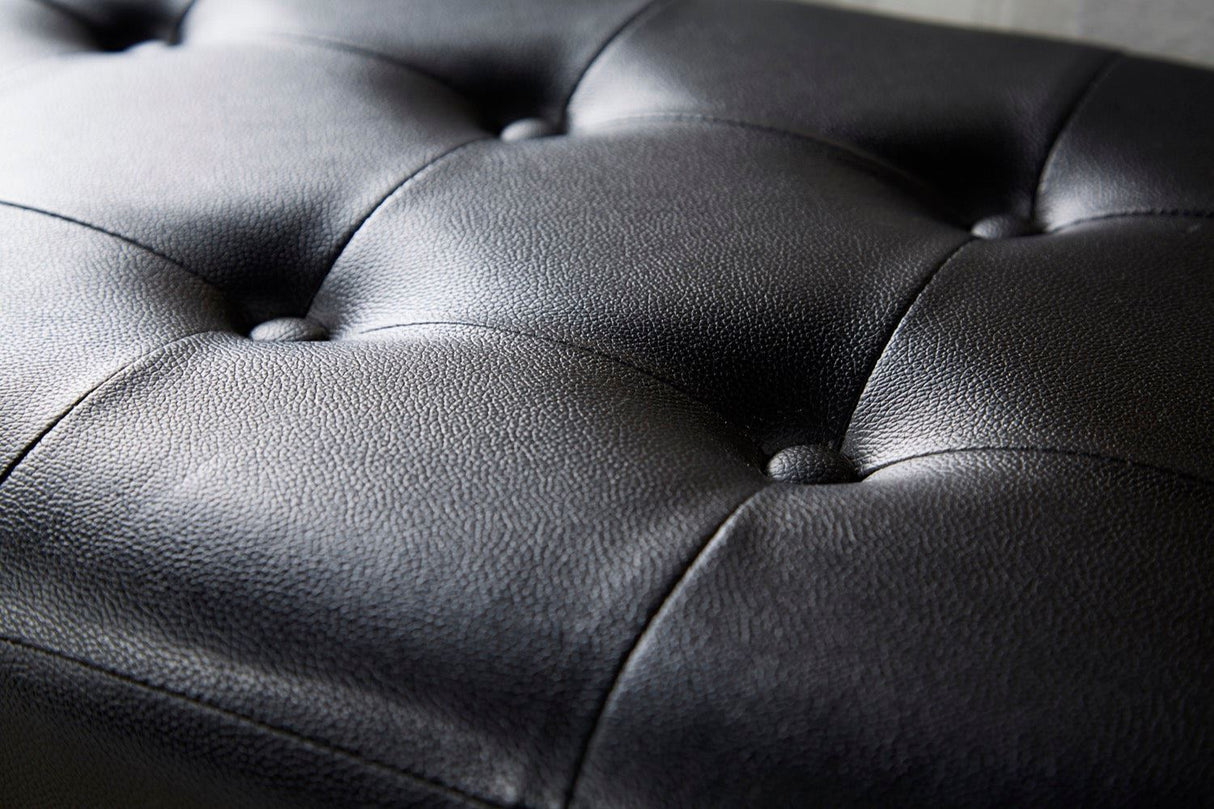Vanessa Ottoman Bench-Black