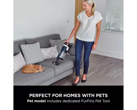 SHARK Stratos Anti Hair Wrap Plus with Pet Tool IZ411UKT Cordless Vacuum Cleaner - Deep Navy