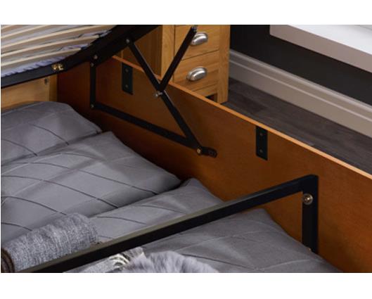 Phoenix Single Ottoman Bed - Oak