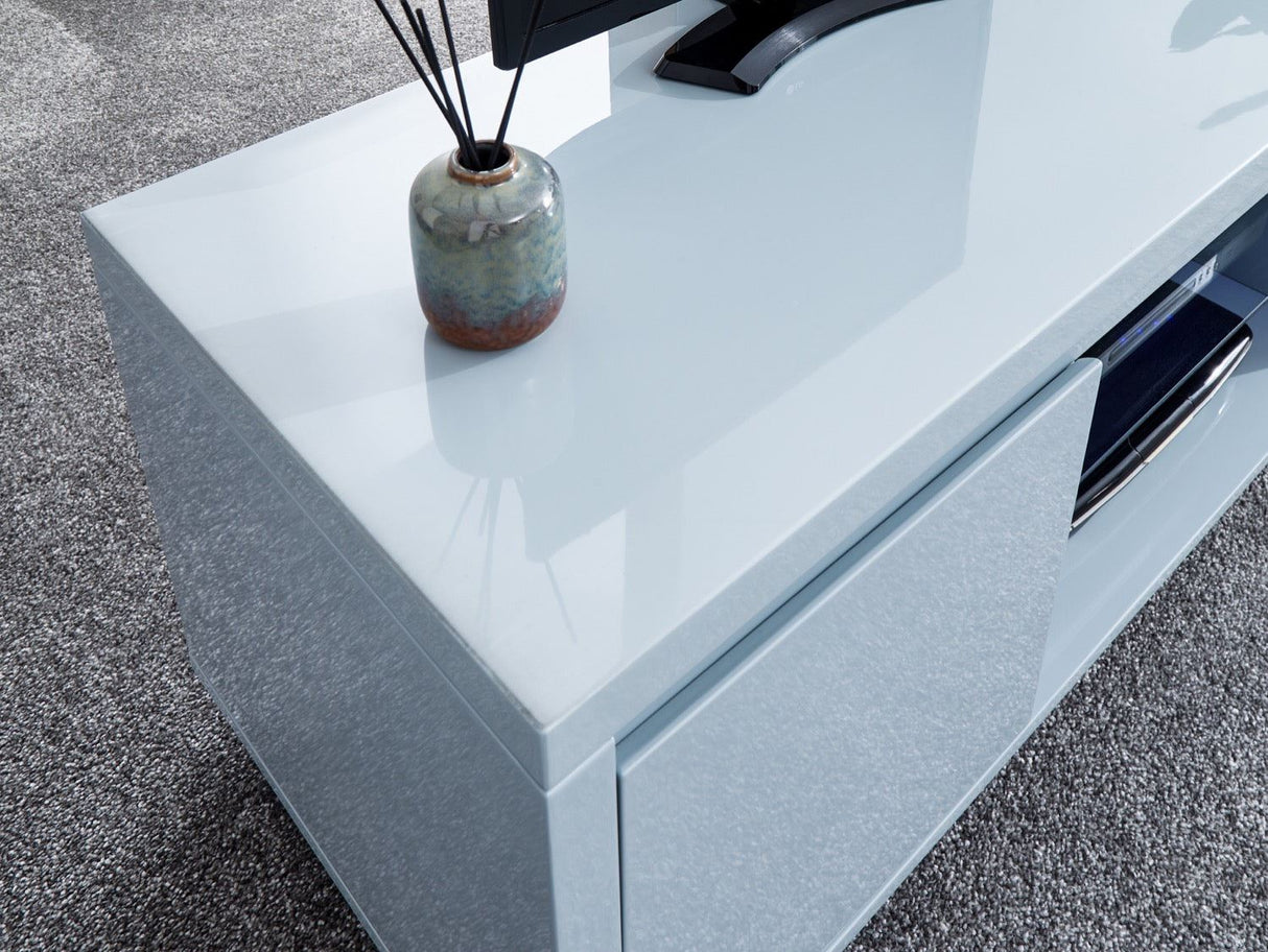 Arctic High Gloss LED TV Unit-Grey