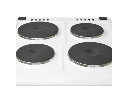 Haden HES051W 50cm Electric Single Cavity cooker with Solid Plate Hob