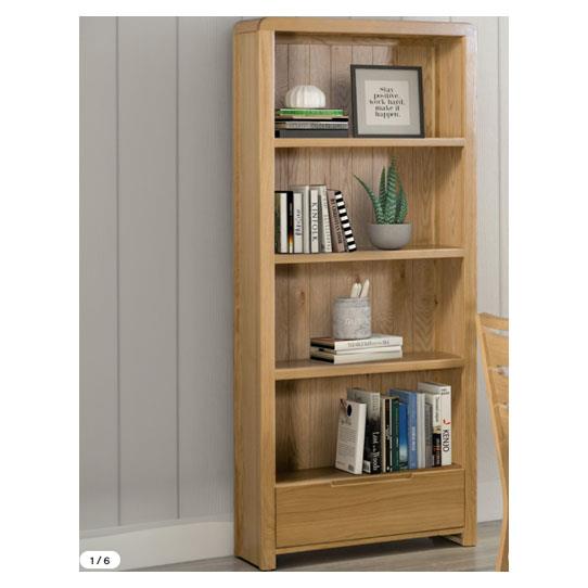 Curvus Oak Tall Bookcase