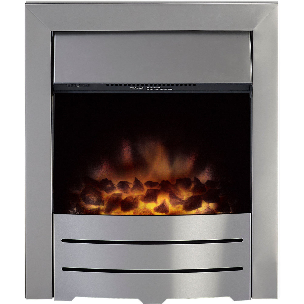 Color Electric Fire- Brushed Steel