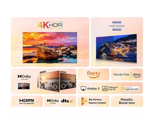 TCL 43PF650K Fire TV 43" Smart 4K Ultra HD HDR LED TV with Amazon Alexa