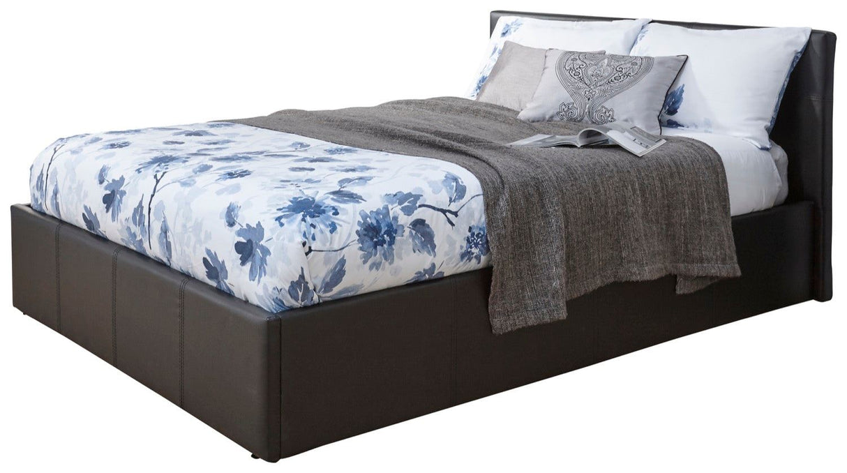 King End Lift Ottoman Bed-Black