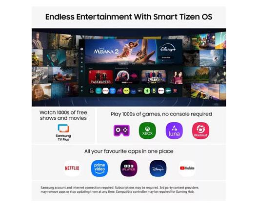 SAMSUNG U8000F 55" Crystal UHD 4K HDR Smart TV 2025