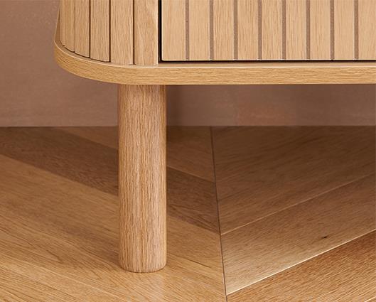 Axel 6 Drawer Fluted Chest - Oak