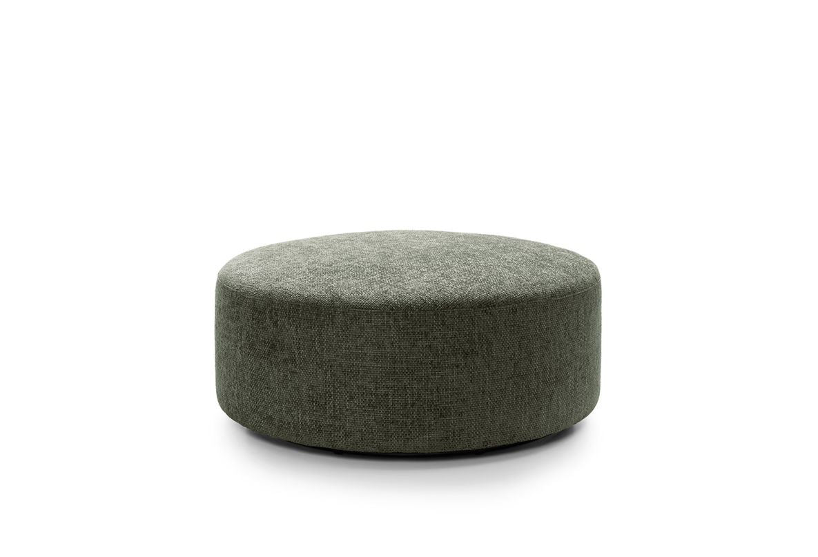 Iris Large Swivel Footstool - Rifle Green