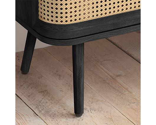 Noah 5 Drawer Chest - Black