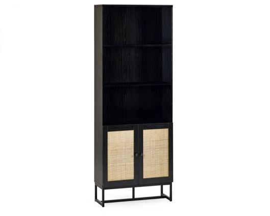 Petra Tall Bookcase- Black