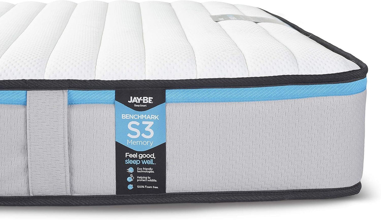 Jay-Be Benchmark S3 Memory Eco Friendly Mattress-Single