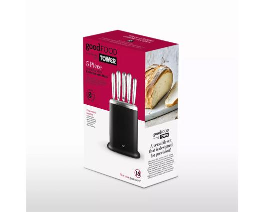 Good Food 5 Piece Knife Set with Block