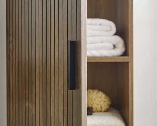 Hampshire Tall Bathroom Cabinet Wallnut