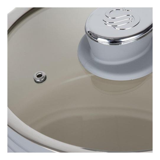Swan Retro 3 Piece Saucepan Set Grey
