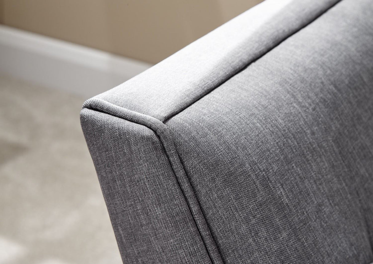 Mula Uplholstered Bench-Dark Grey