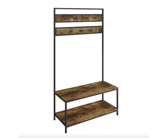 Beau Coat Rack- Dark Oak