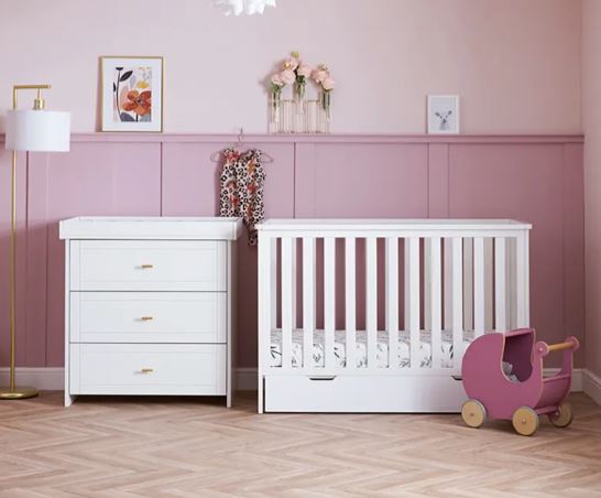 Elodie Mini 2 Piece Room Set - White