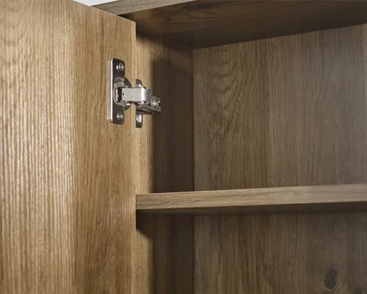 Hampshire Mirrored Bathroom Wall Cabinet Walnut