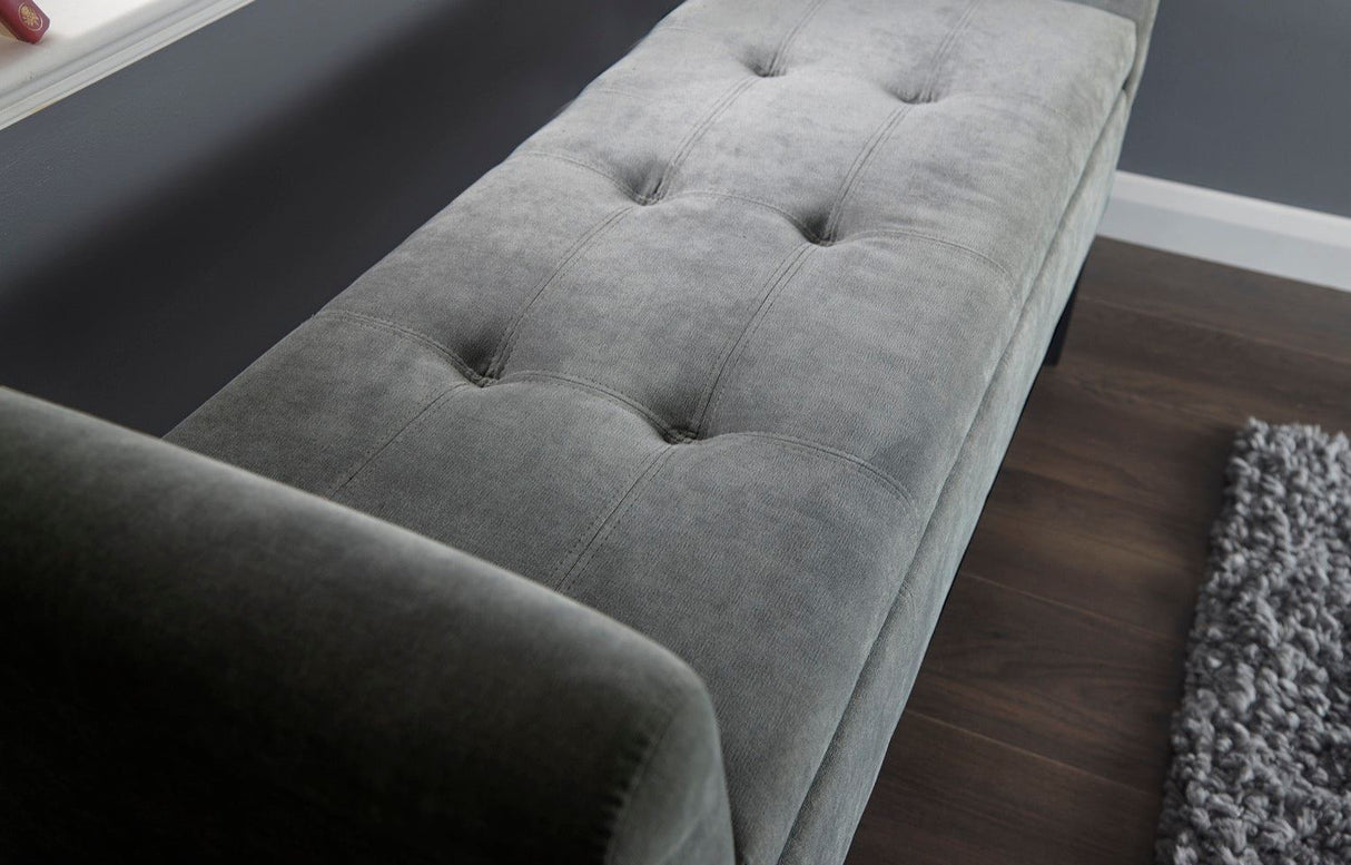 Bex Window Seat-Grey Chenille