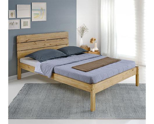 RONAN 4'6" BED - WAXED PINE