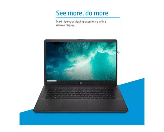 HP 17-cn3008na 17.3in N100 4GB 128GB Laptop - Black