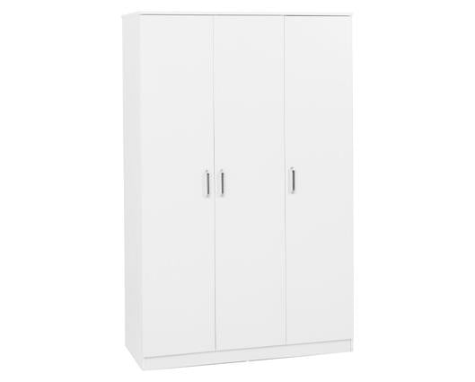 DAKOTA 3 DOOR WARDROBE BEDROOM SET - WHITE